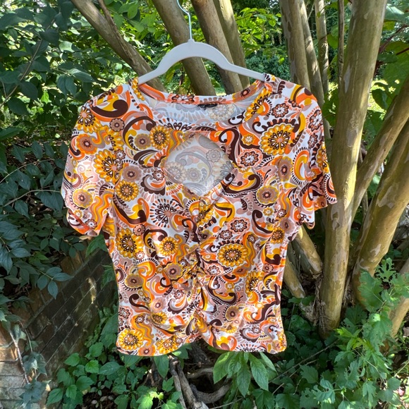 Colorful Paisley Women's Soft Retro Blouse - Picture 1 of 11
